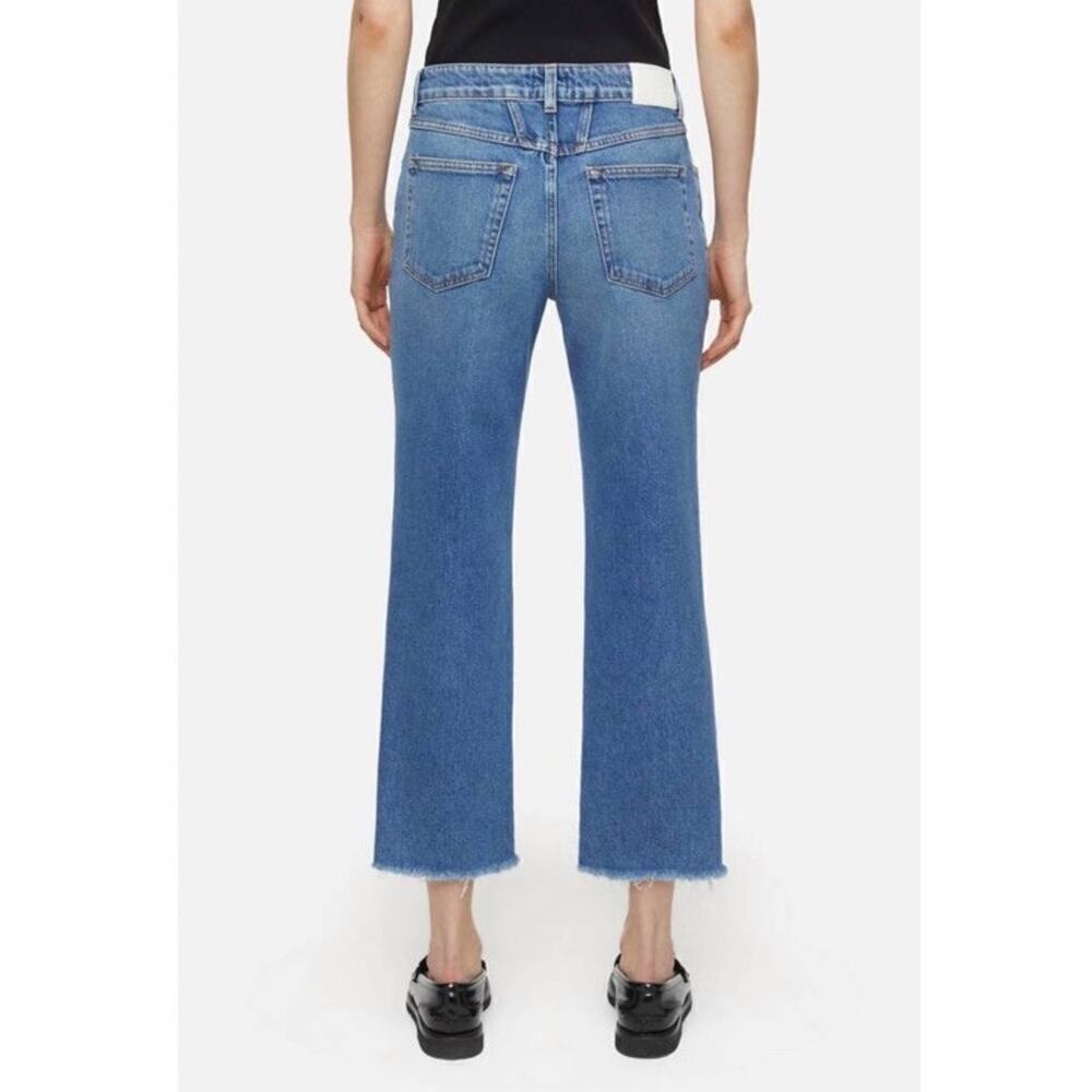 Closed Jean Milo Denim Jeans in Mid Blue High Waist Womens Size 26 NWT Raw Hem - Picture 2 of 14